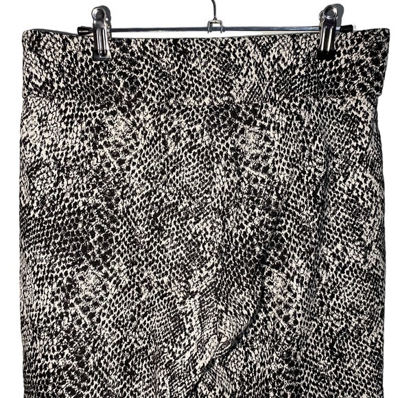 Peck & Peck Women’s Size 10 Black & White Snakeskin Straight‎ Pants High Rise - Picture 5 of 7